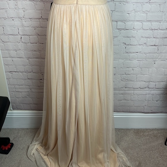 Lulus Romantic Moment Nude Mesh Maxi Dress - Picture 9 of 16